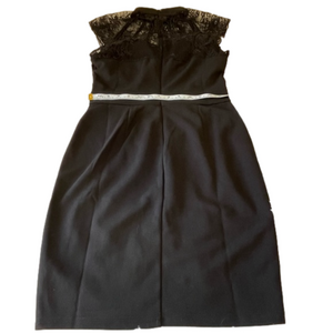 New Blashe Black Dress Size Women’s M lace top and zipper back short sleeves